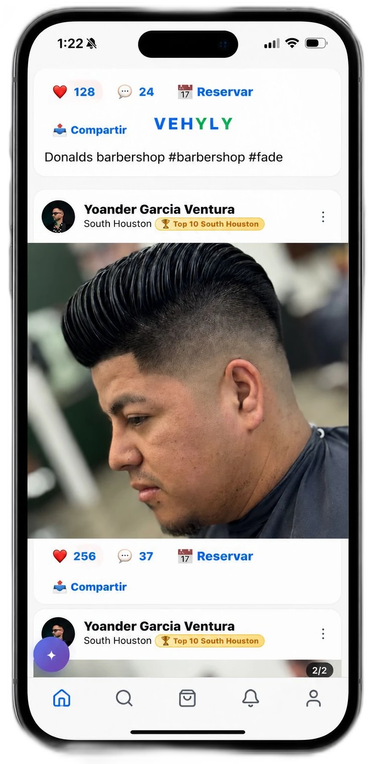 Vehyly en el iPhone — feed del gremio